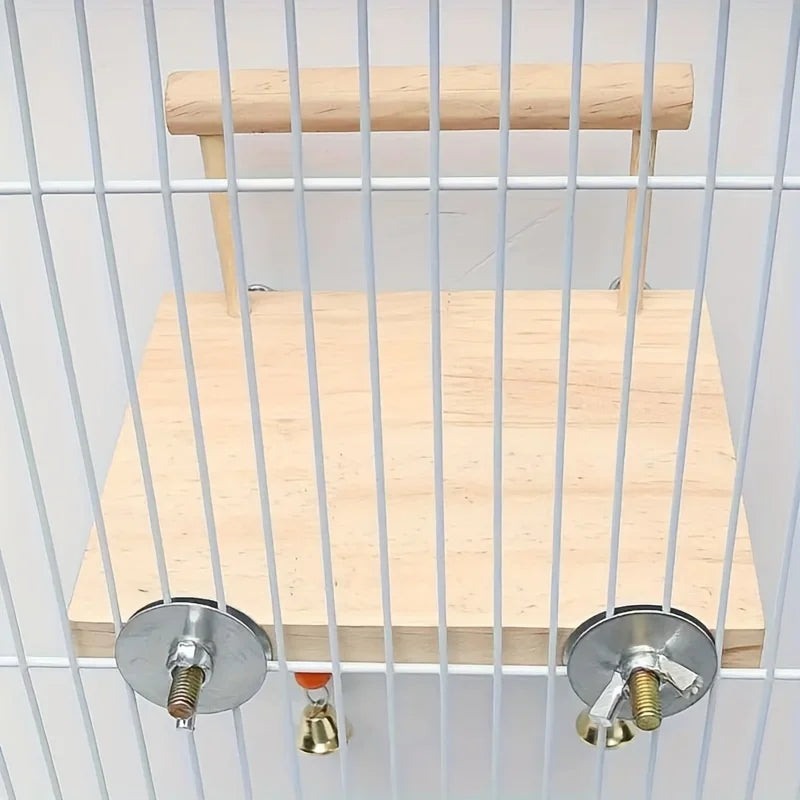 Trägunga med Sittplattform & Tuggleksaker