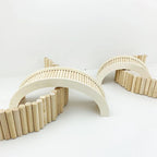 Klätterbro i trä för smådjur